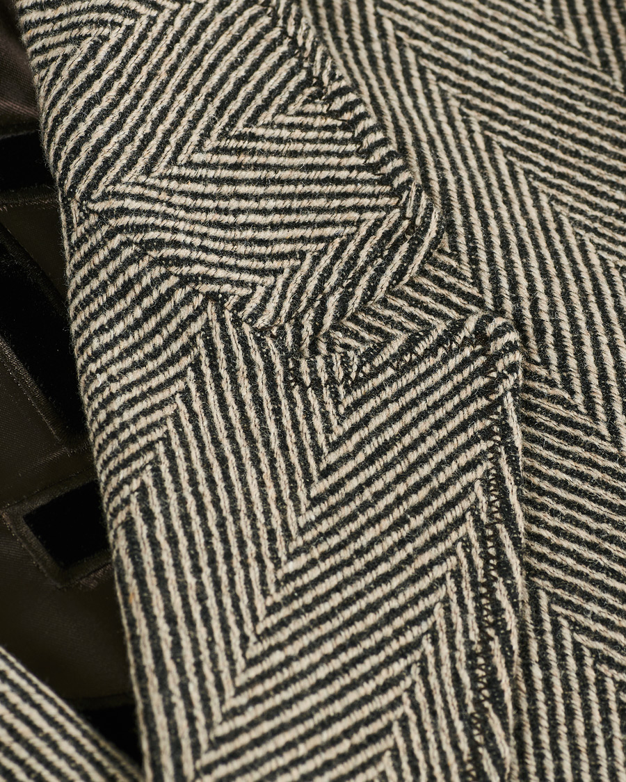 Homme | Manteaux Et Vestes | Giorgio Armani | Wool Chevron Peacoat Grey