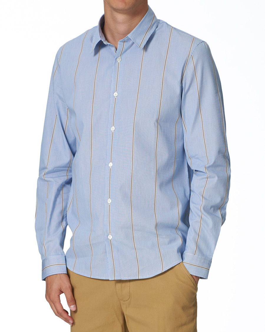 Heren | Overhemden | A.P.C. | Anthony Striped Shirt Light Blue