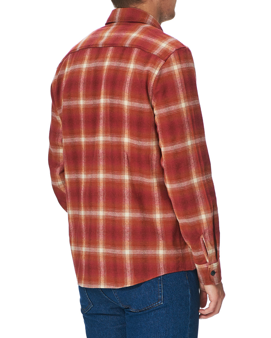 Homme | Chemises | A.P.C. | Trek Flannel Overshirt Red Check