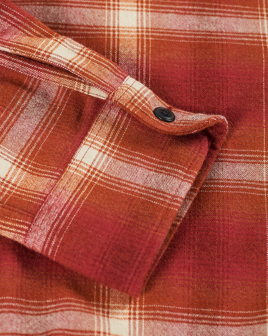Homme | Chemises | A.P.C. | Trek Flannel Overshirt Red Check
