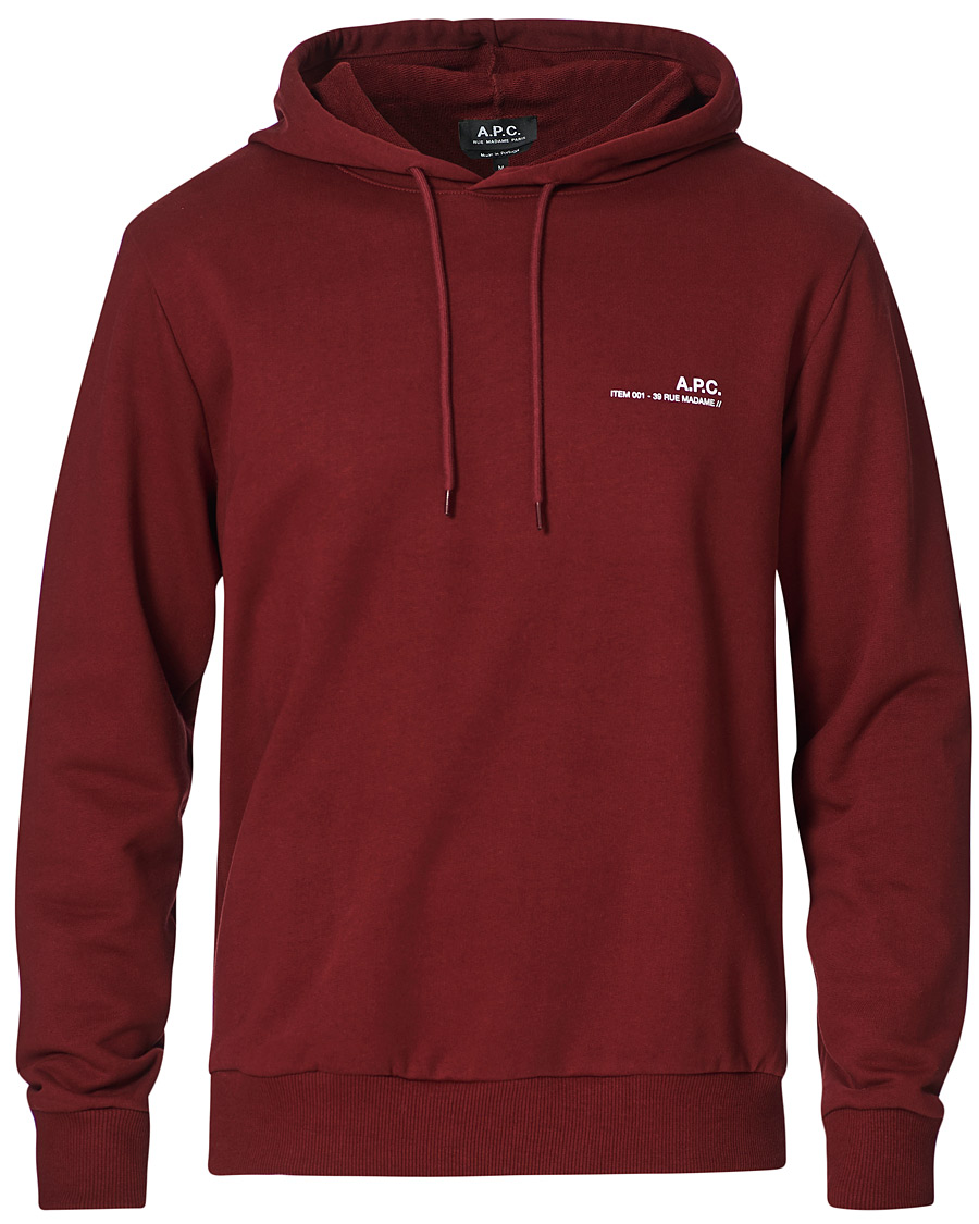 Homme | Pulls Et Tricots | A.P.C. | Item Hoodie Burgundy