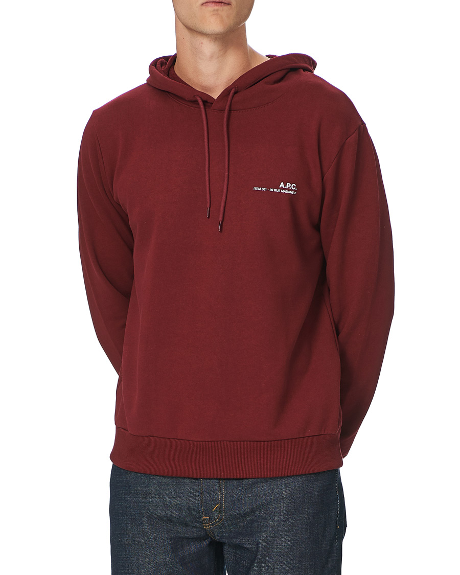 Homme | Pulls Et Tricots | A.P.C. | Item Hoodie Burgundy