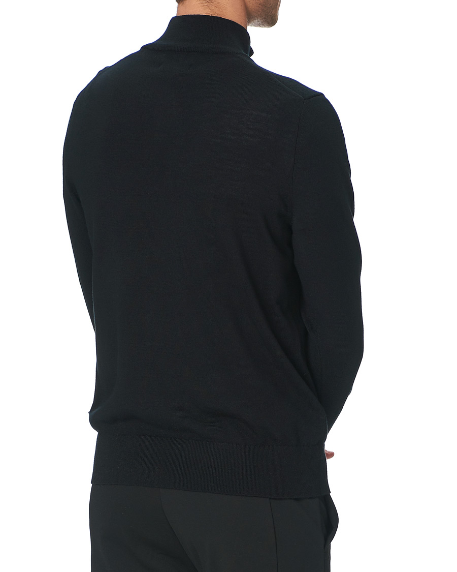 Heren | Truien | Calvin Klein | Superior Wool Half Zip Sweater Black