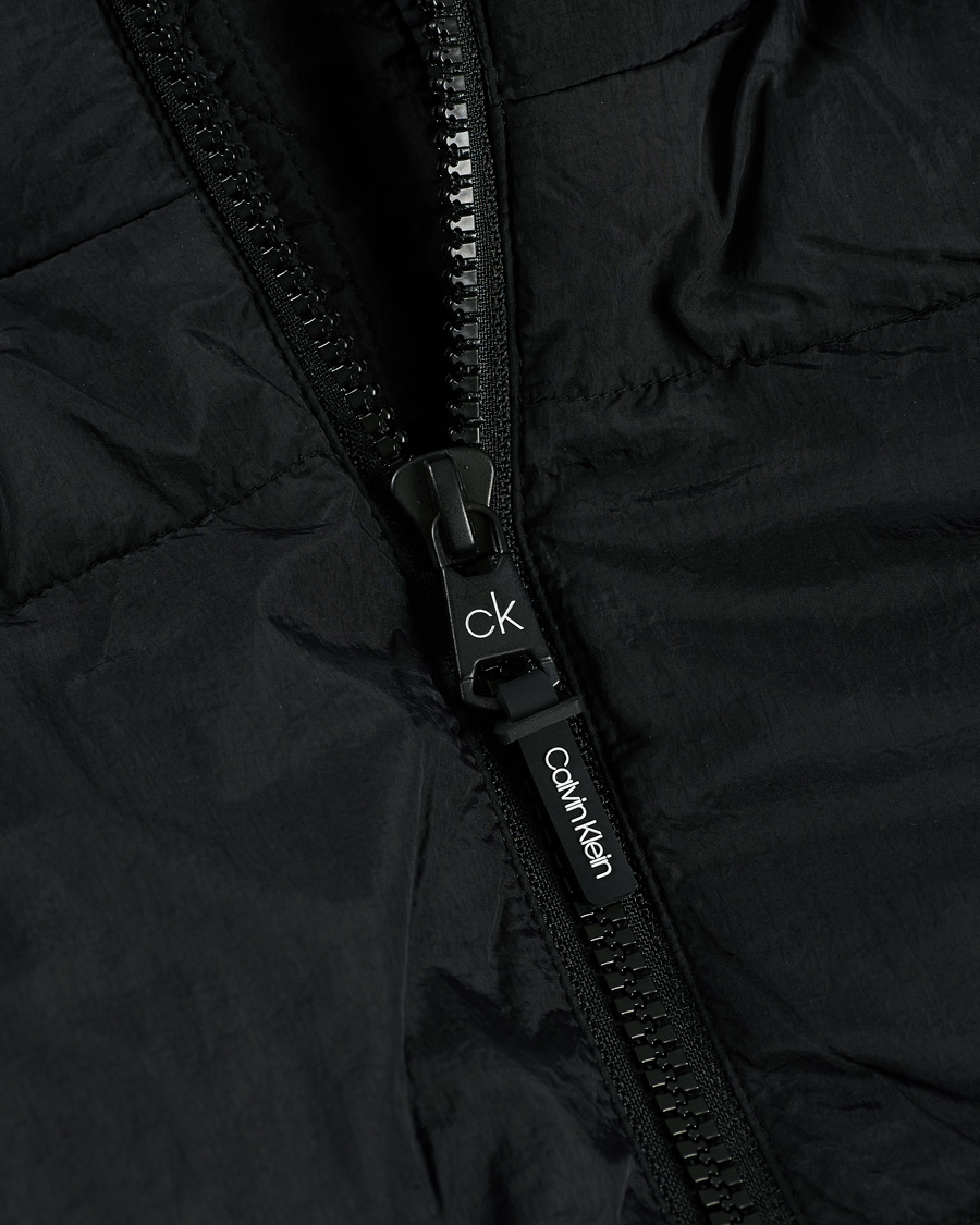 Homme | Manteaux Et Vestes | Calvin Klein | Crinkle Nylon Puffer Jacket Black
