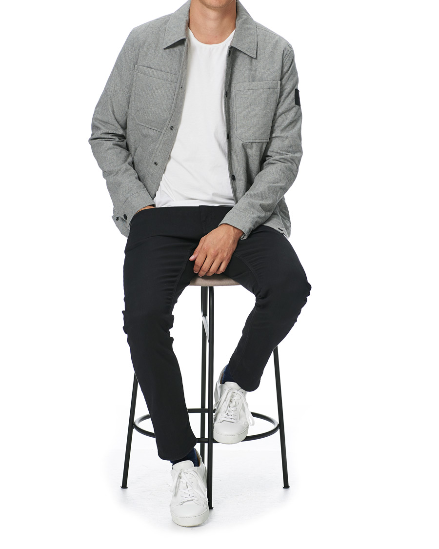 Heren | Jassen | Calvin Klein | Two Tone Light Padded Shirt Jacket Grey Heather