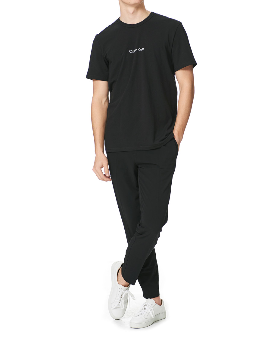 Heren | T-shirts | Calvin Klein | Center Logo Crew Neck Tee Black