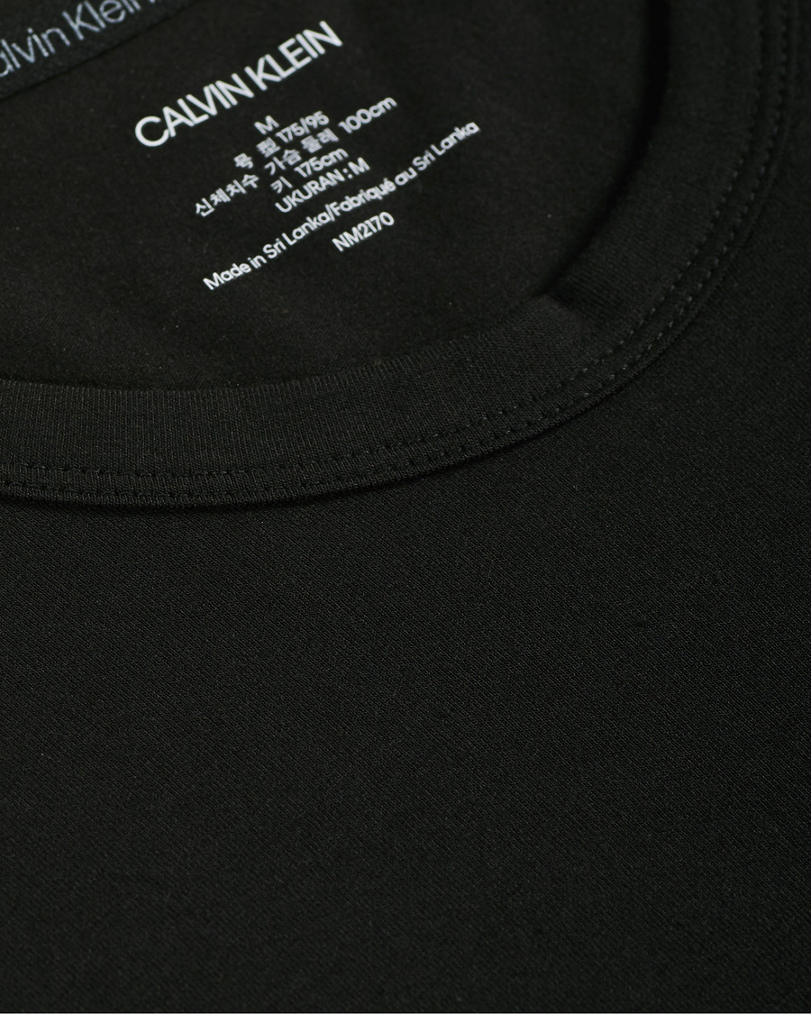 Heren | T-shirts | Calvin Klein | Center Logo Crew Neck Tee Black