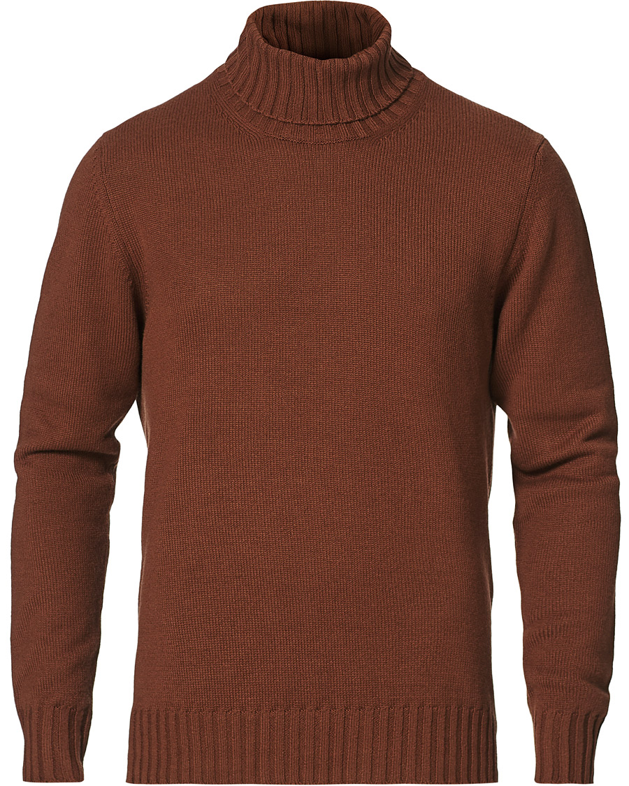 Homme | Pulls Et Tricots | Piacenza Cashmere | Cashmere Crew Neck Sweater Rust