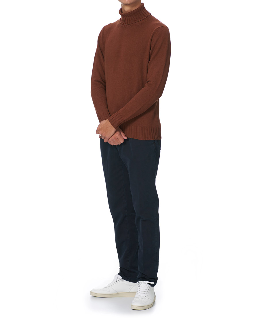 Homme | Pulls Et Tricots | Piacenza Cashmere | Cashmere Crew Neck Sweater Rust