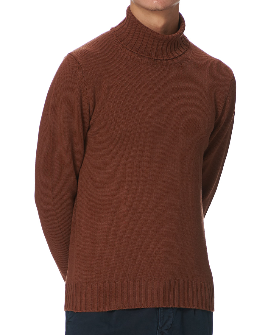 Homme | Pulls Et Tricots | Piacenza Cashmere | Cashmere Crew Neck Sweater Rust
