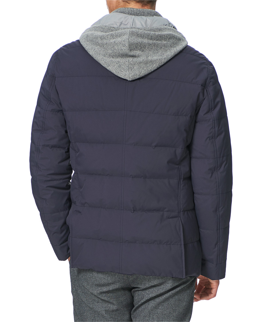 Homme | Manteaux Et Vestes | Brunello Cucinelli | Cashmere Lined Hooded Jacket Navy