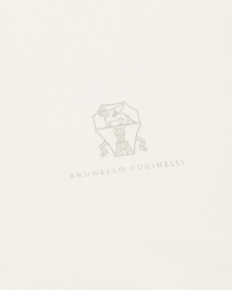 Homme | Pulls Et Tricots | Brunello Cucinelli | Soft Fleece Cotton Zip Sweater Off White