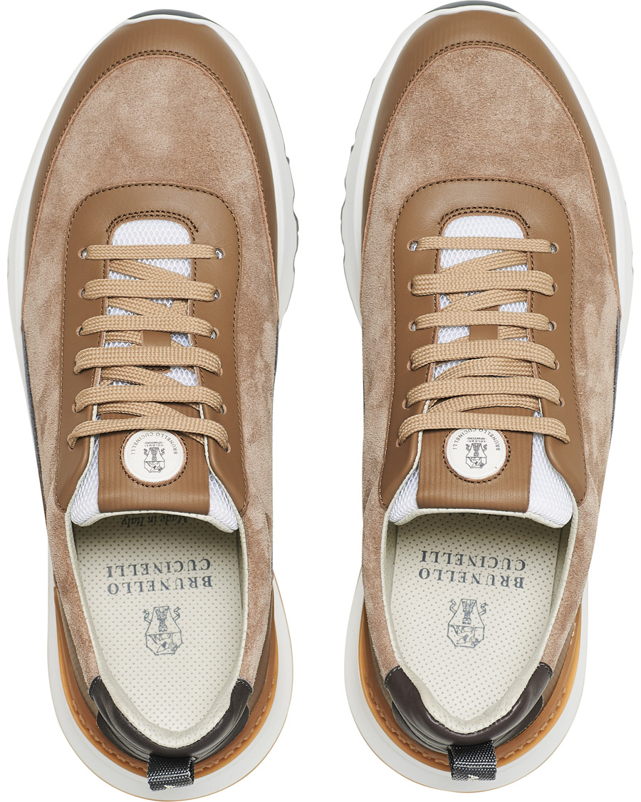 Homme | Brunello Cucinelli Running Sneaker Beige Suede | Brunello Cucinelli | Running Sneaker Beige Suede