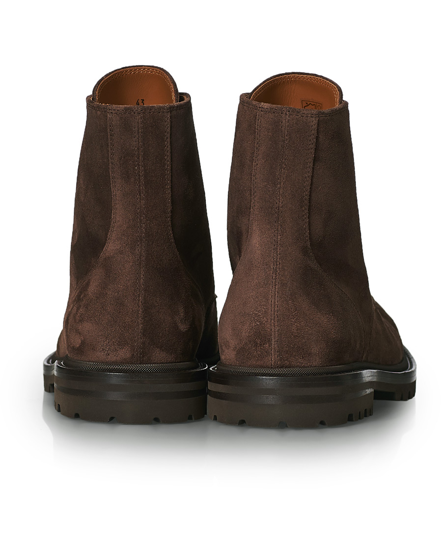 Homme | Brunello Cucinelli Moc Toe Lace Up Boot Dark Brown Suede | Brunello Cucinelli | Moc Toe Lace Up Boot Dark Brown Suede