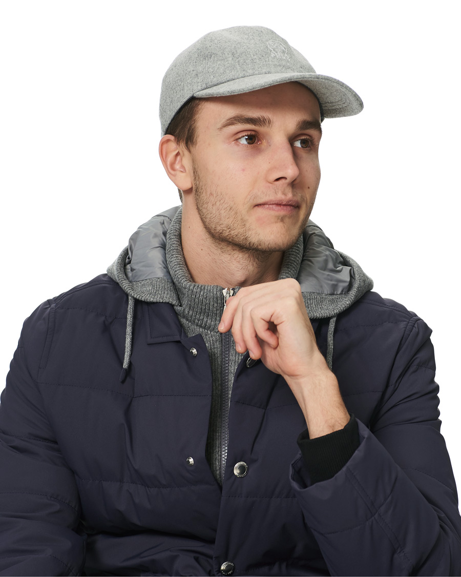Homme | Brunello Cucinelli Baseball Cap Light Grey | Brunello Cucinelli | Baseball Cap Light Grey
