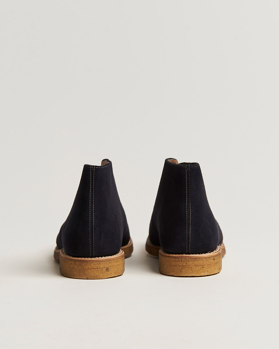 Heren | Loake 1880 Rivington Suede Crepe Sole Chukka Navy | Loake 1880 | Rivington Suede Crepe Sole Chukka Navy