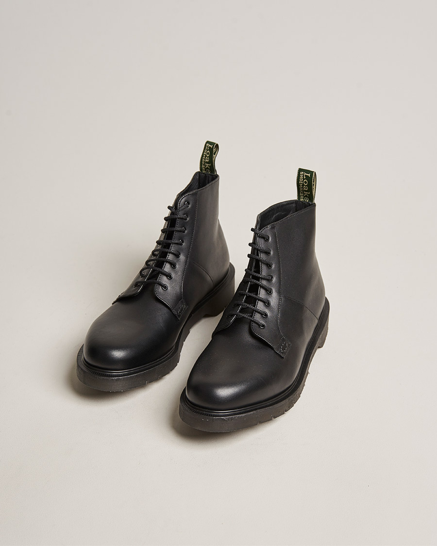 Homme | Loake Shoemakers Niro Heat Sealed Laced Boot Black Leather | Loake Shoemakers | Niro Heat Sealed Laced Boot Black Leather