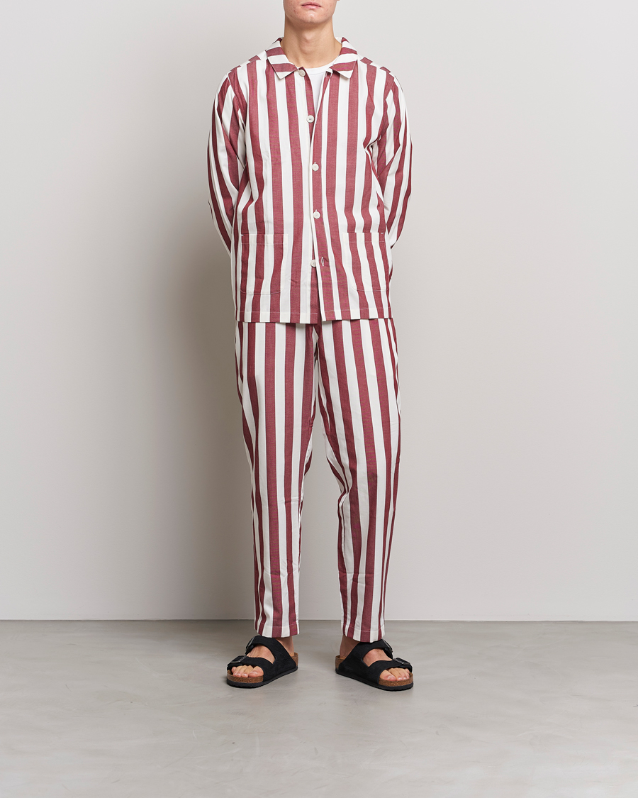 Homme | | Nufferton | Uno Striped Pyjama Set Red/White