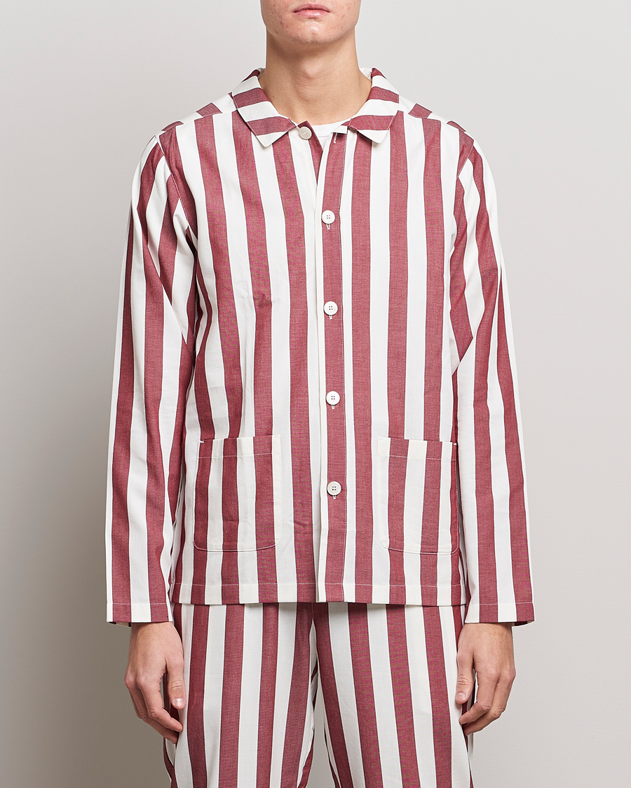 Homme | | Nufferton | Uno Striped Pyjama Set Red/White