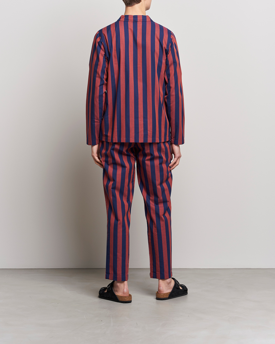 Homme | Nufferton Uno Striped Pyjama Set Blue/Red | Nufferton | Uno Striped Pyjama Set Blue/Red