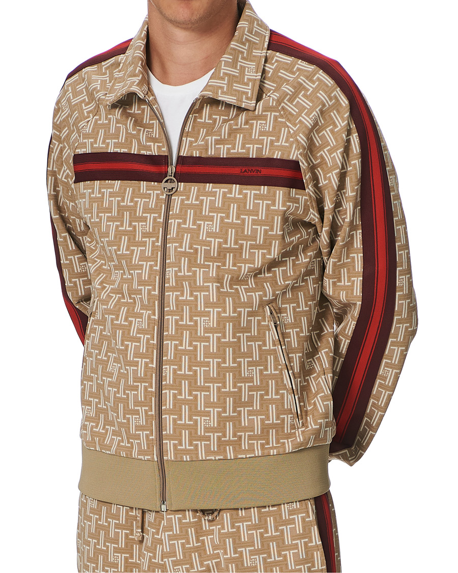 Homme | Pulls Et Tricots | Lanvin | Monogram Track Sweater Tan