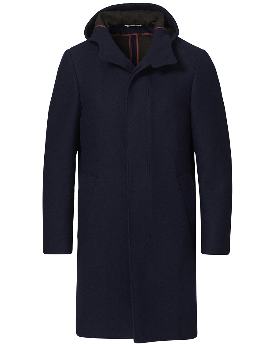 Homme | Manteaux Et Vestes | Canali | Soft Wool Duffelcoat Navy