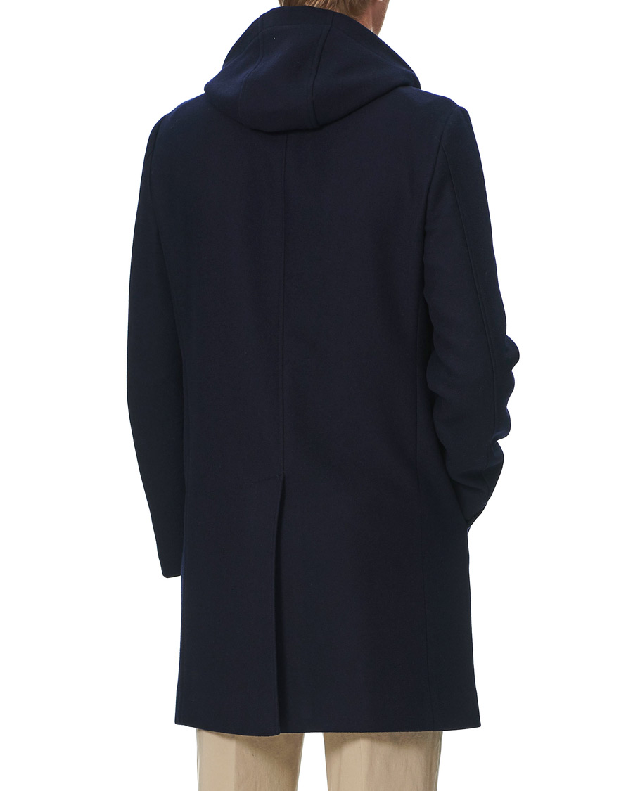 Homme | Manteaux Et Vestes | Canali | Soft Wool Duffelcoat Navy