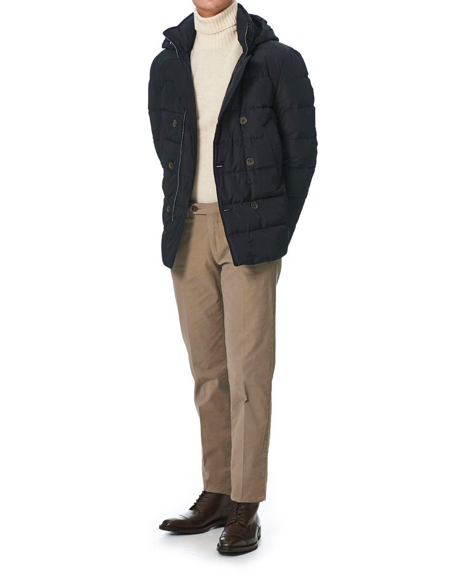 Homme | Manteaux Et Vestes | Canali | Double Breasted Down Jacket Navy