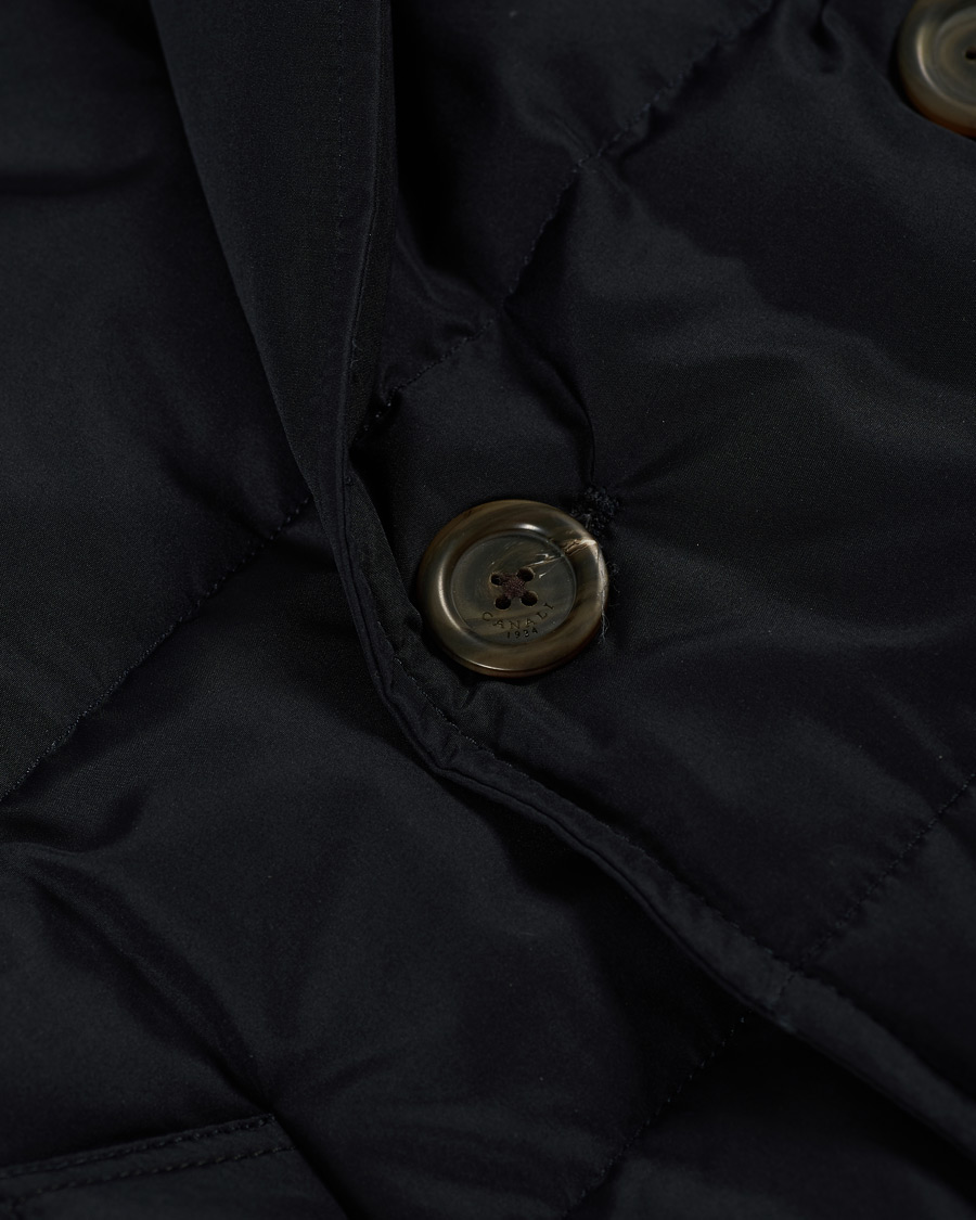Homme | Manteaux Et Vestes | Canali | Double Breasted Down Jacket Navy