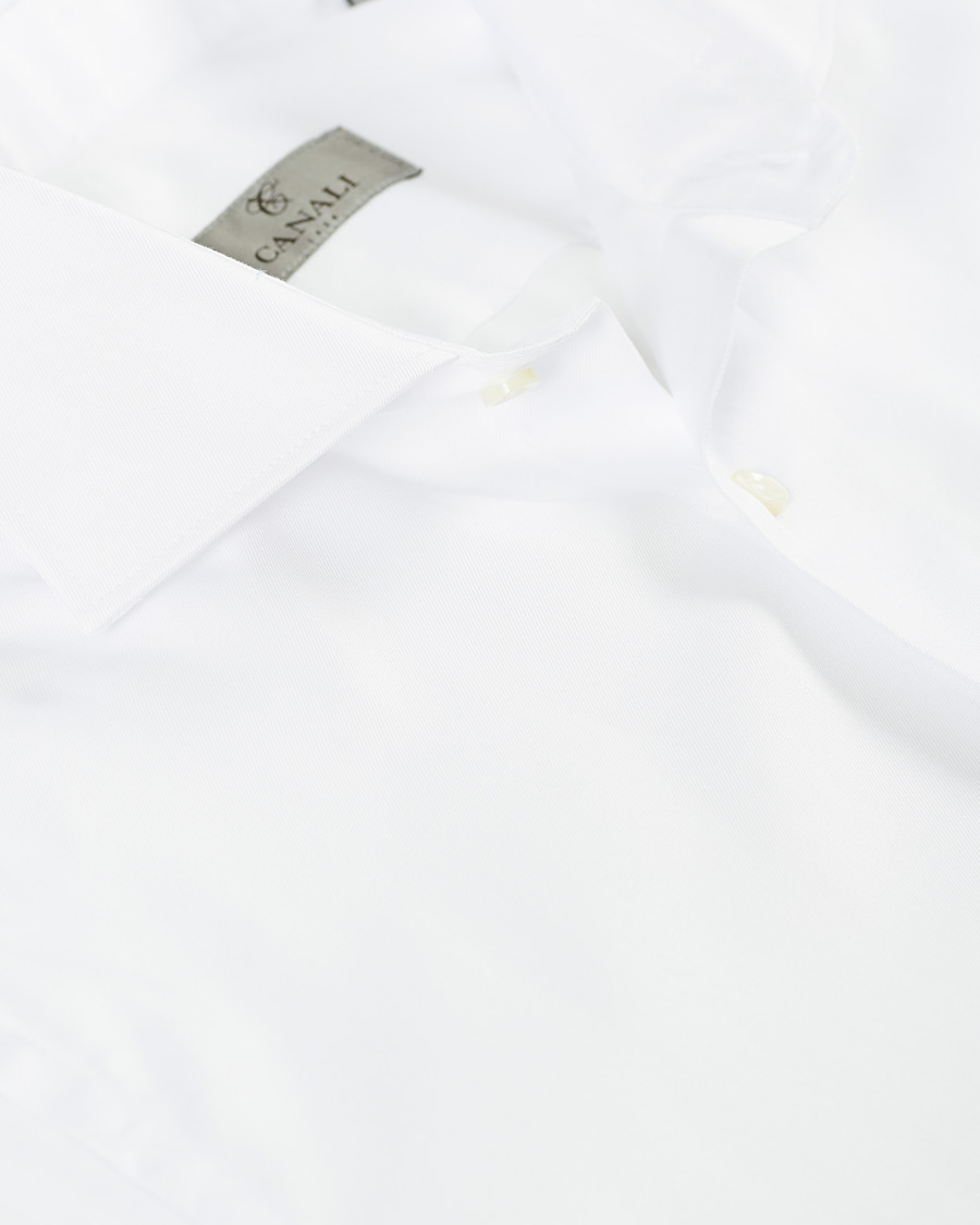 Homme | Chemises | Canali | Slim Fit Cotton Shirt White