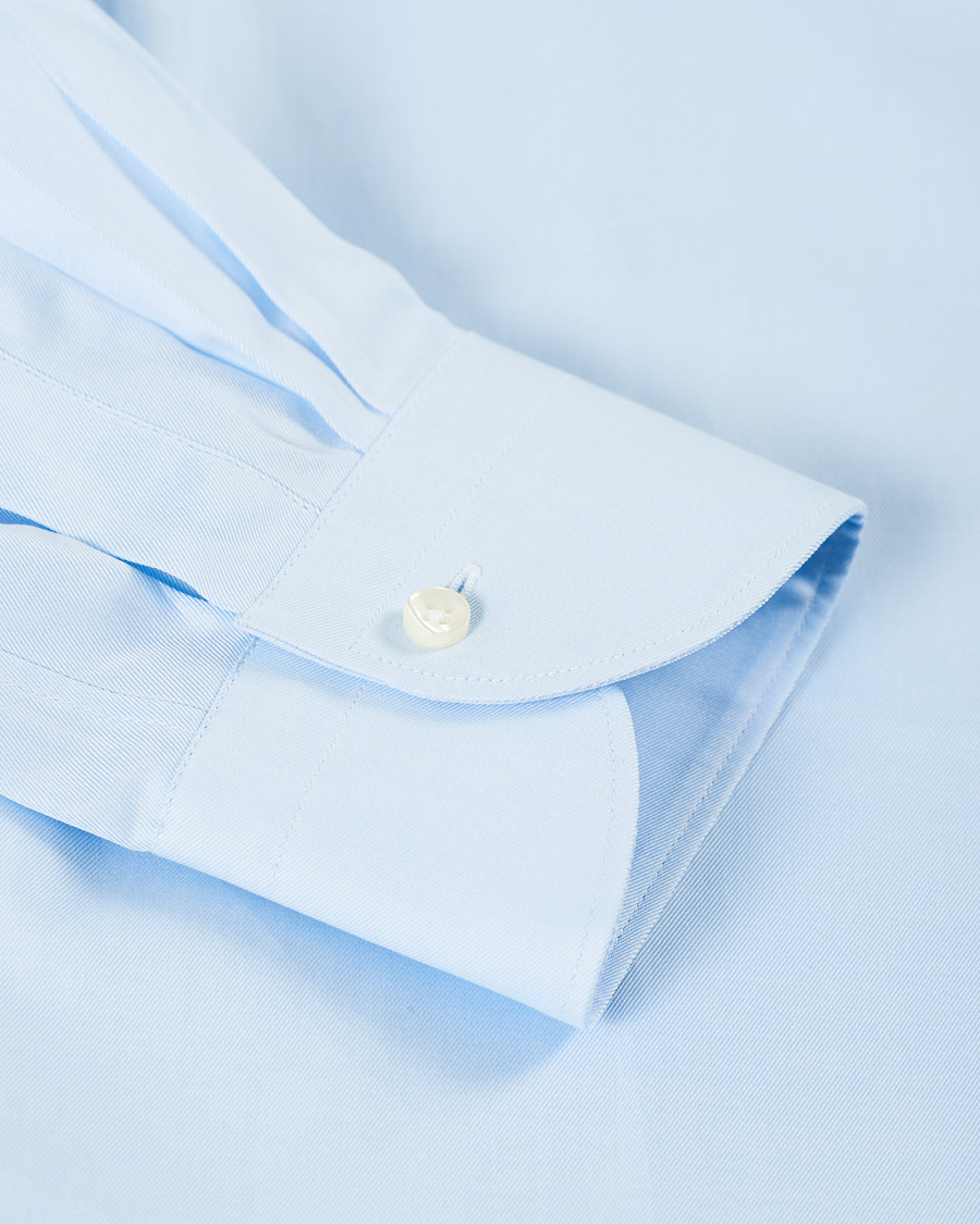Homme | Chemises | Canali | Slim Fit Cotton Shirt Light Blue