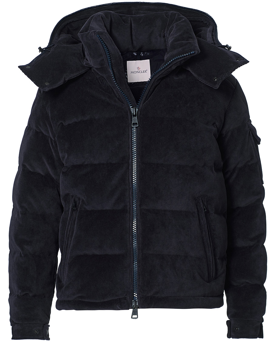 Homme | Manteaux Et Vestes | Moncler | Maya Corduroy Down Jacket Navy