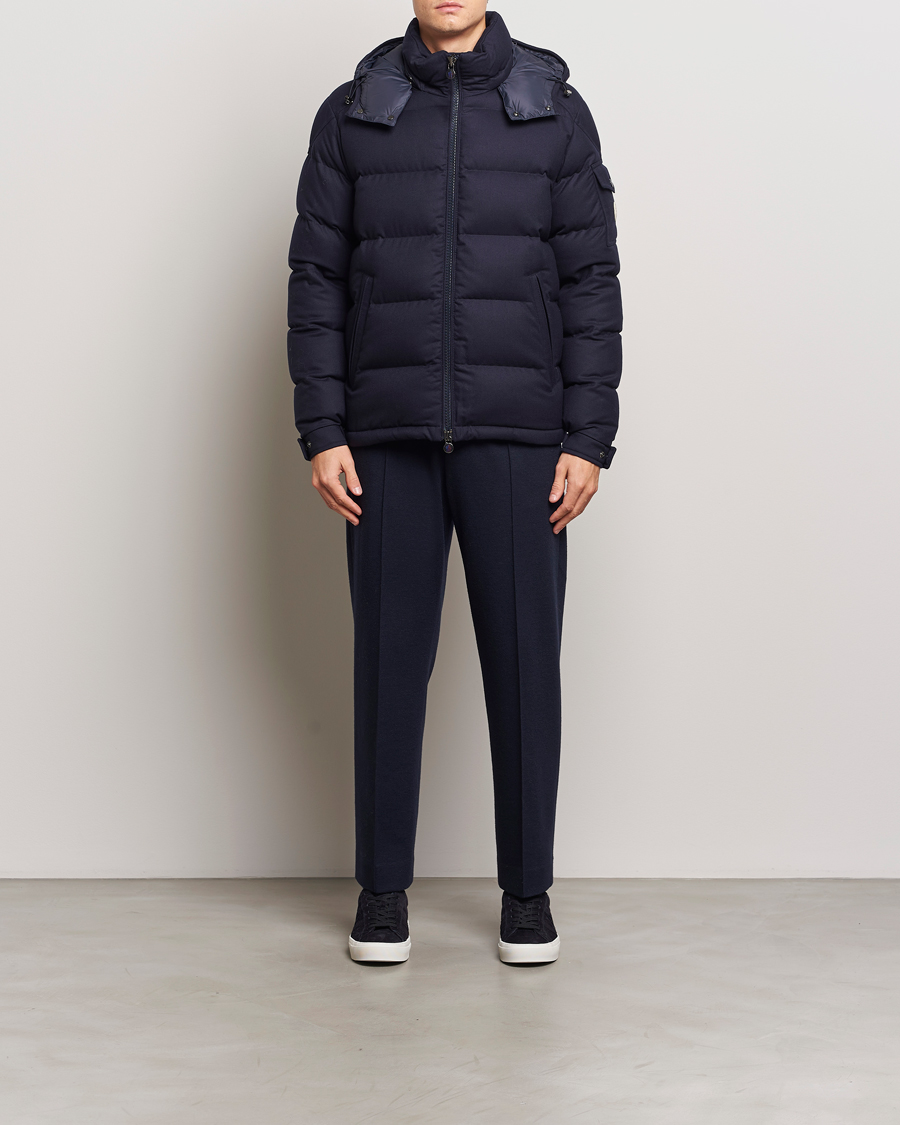 Heren | Jassen | Moncler | Montgenevre Flannel Down Jacket Navy