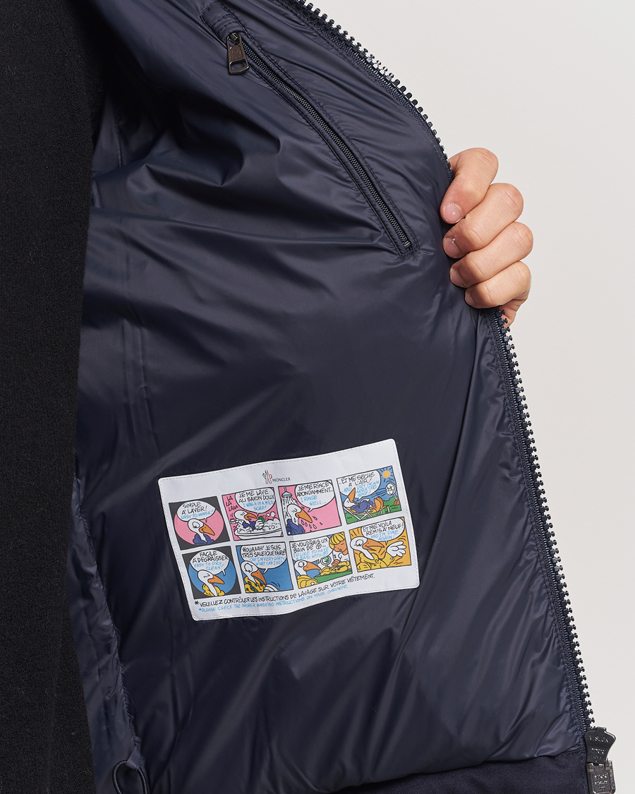 Heren | Jassen | Moncler | Montgenevre Flannel Down Jacket Navy