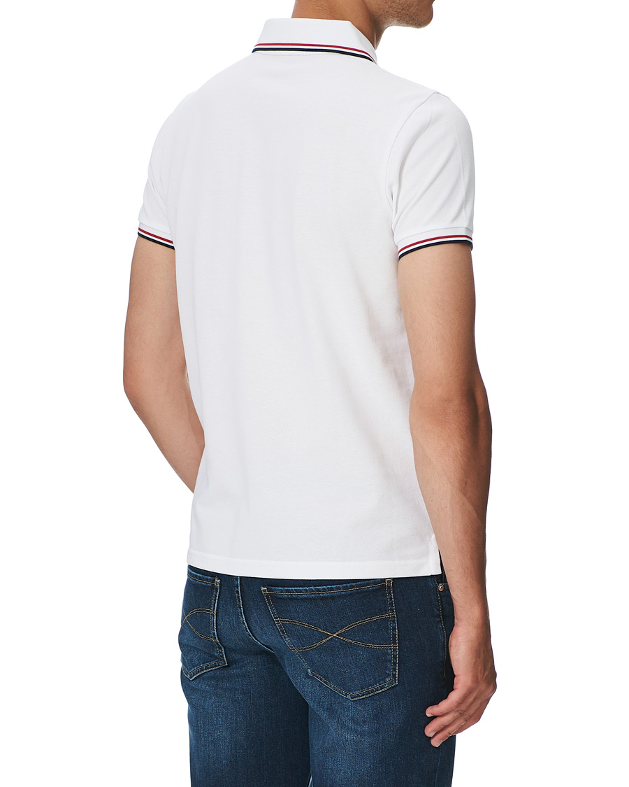Heren | Polo's | Moncler | Logo Tipped Polo White