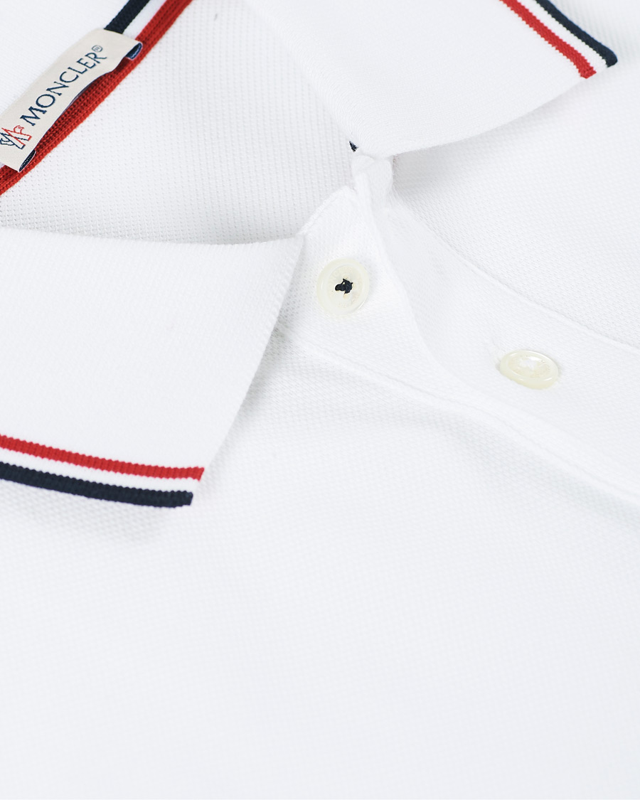 Heren | Polo's | Moncler | Logo Tipped Polo White