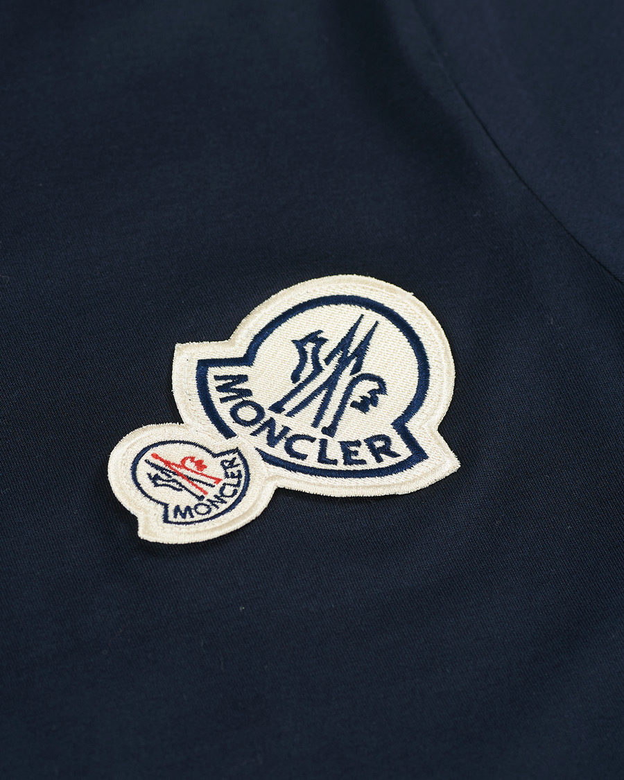 Heren | T-shirts | Moncler | Patch Logo Tee Navy
