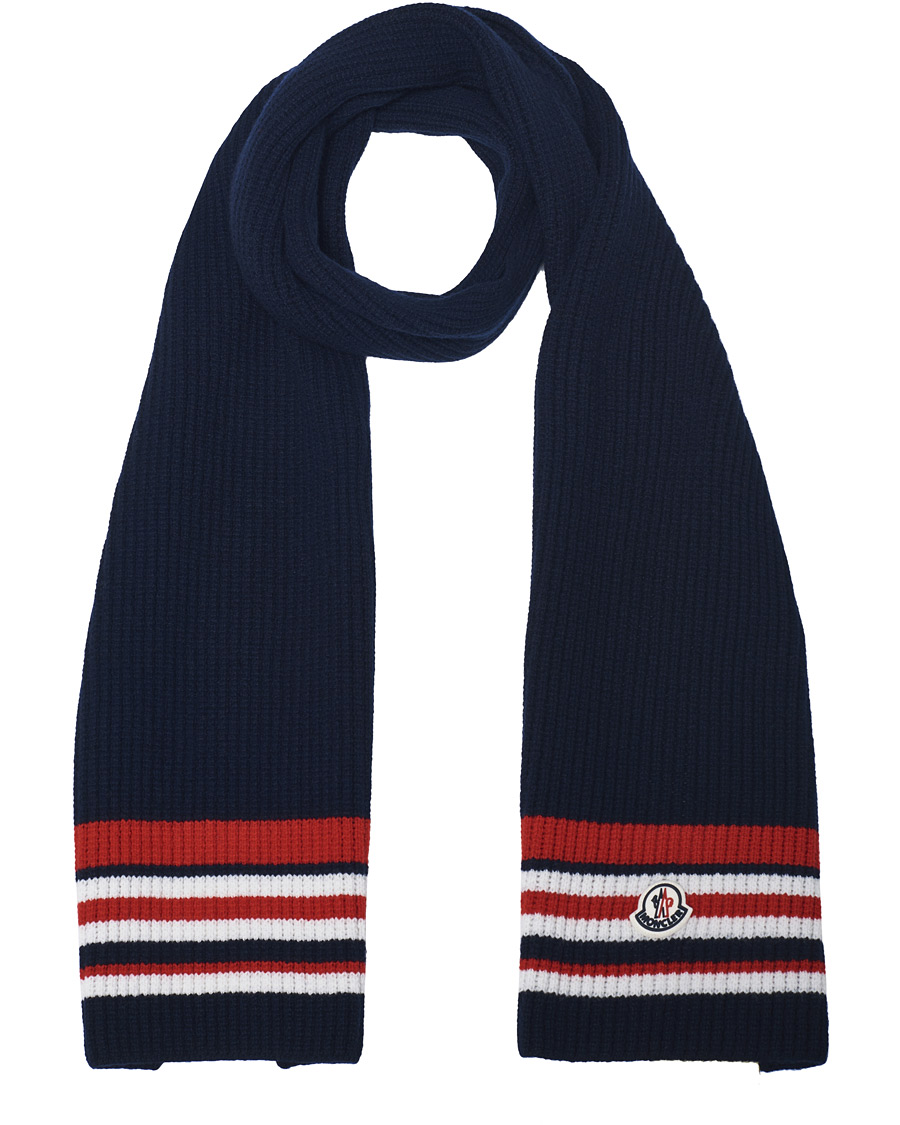 Homme | Moncler Archive Stripe Scarf Navy | Moncler | Archive Stripe Scarf Navy