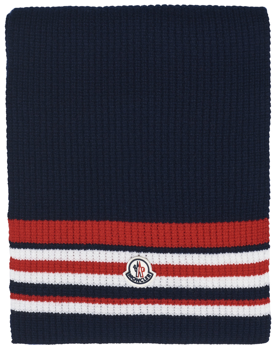 Homme | Moncler Archive Stripe Scarf Navy | Moncler | Archive Stripe Scarf Navy