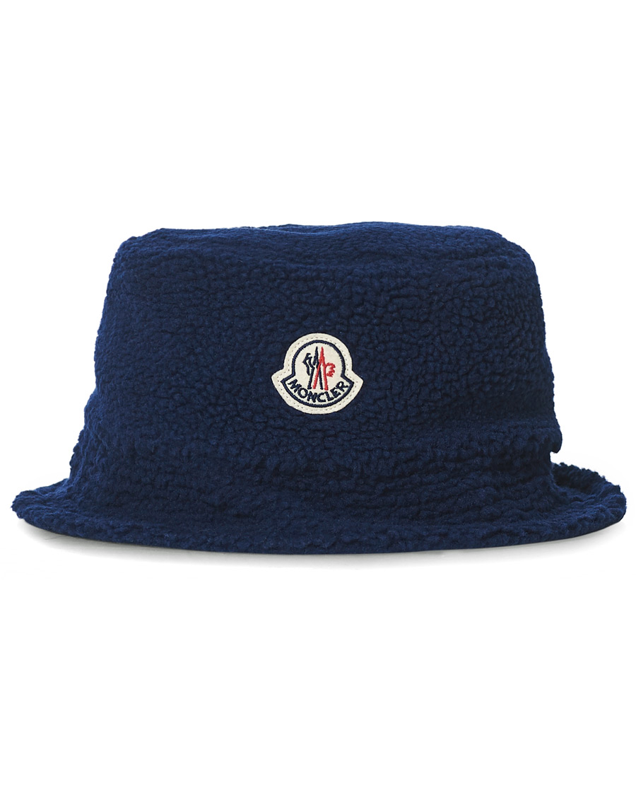 Homme | Moncler Teddy Bucket Hat Dark Blue | Moncler | Teddy Bucket Hat Dark Blue
