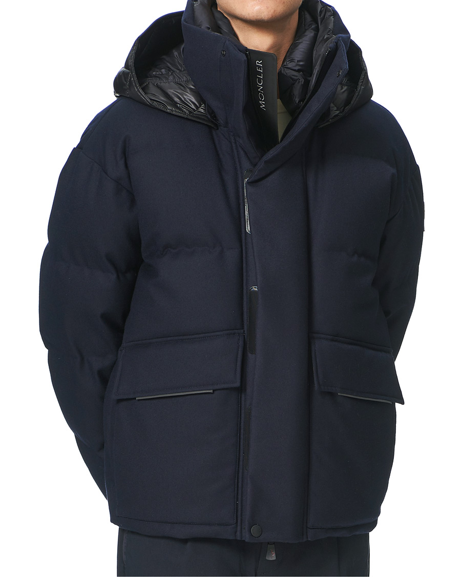 Homme | Manteaux Et Vestes | Moncler Grenoble | Gressan English Flannel Down Jacket Navy