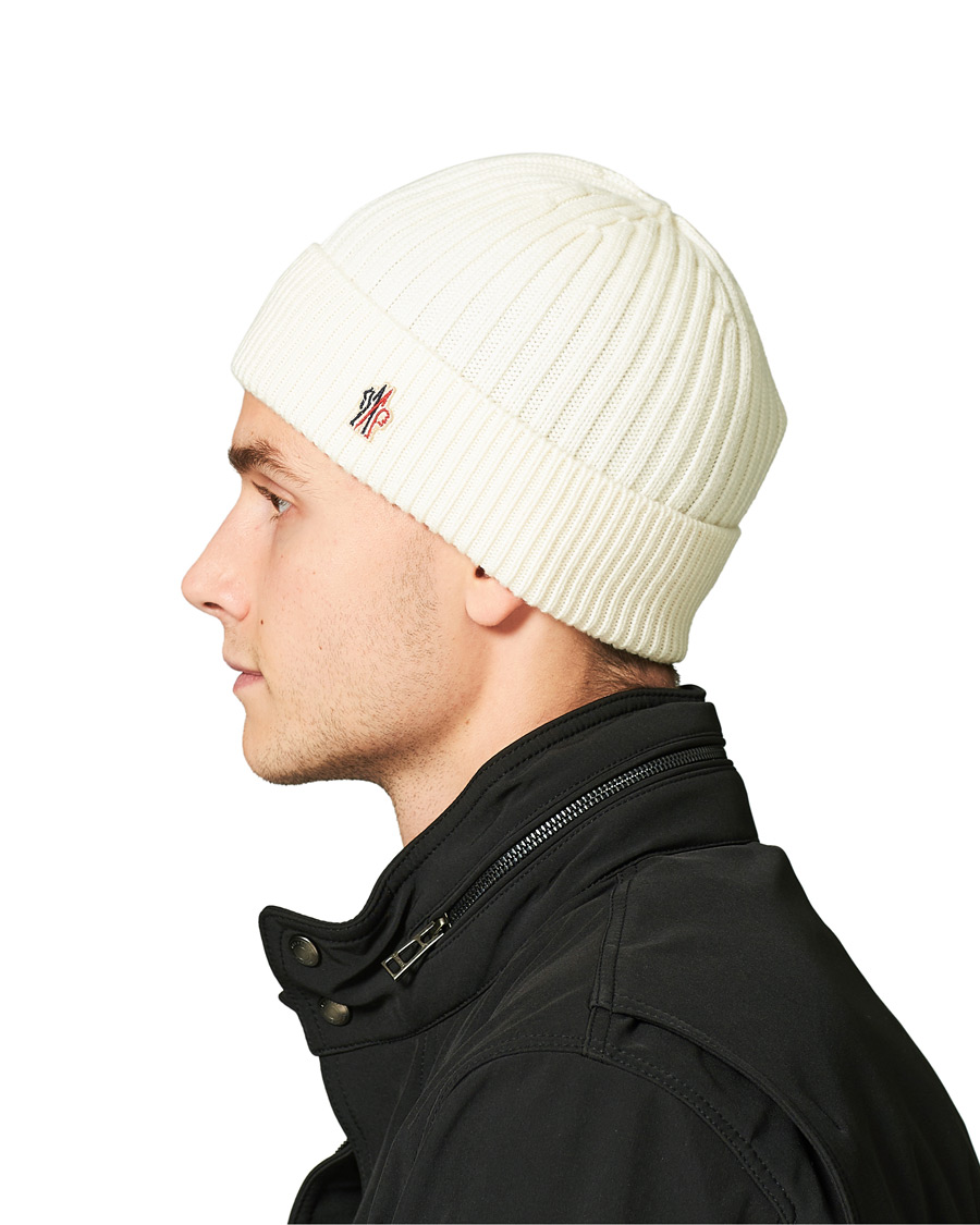 Homme | Moncler Grenoble Beretto Beanie White | Moncler Grenoble | Beretto Beanie White