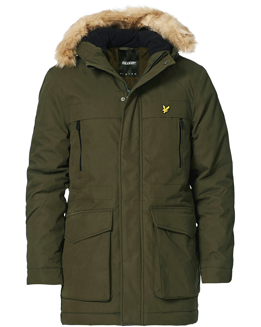 Homme | Manteaux Et Vestes | Lyle & Scott | Winter Weight Micro Fleece Parka Olive