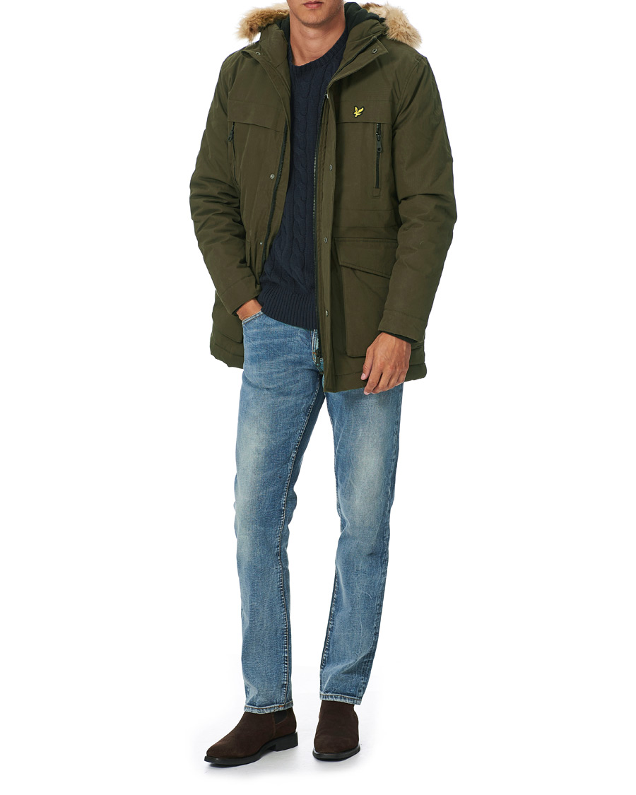 Homme | Manteaux Et Vestes | Lyle & Scott | Winter Weight Micro Fleece Parka Olive
