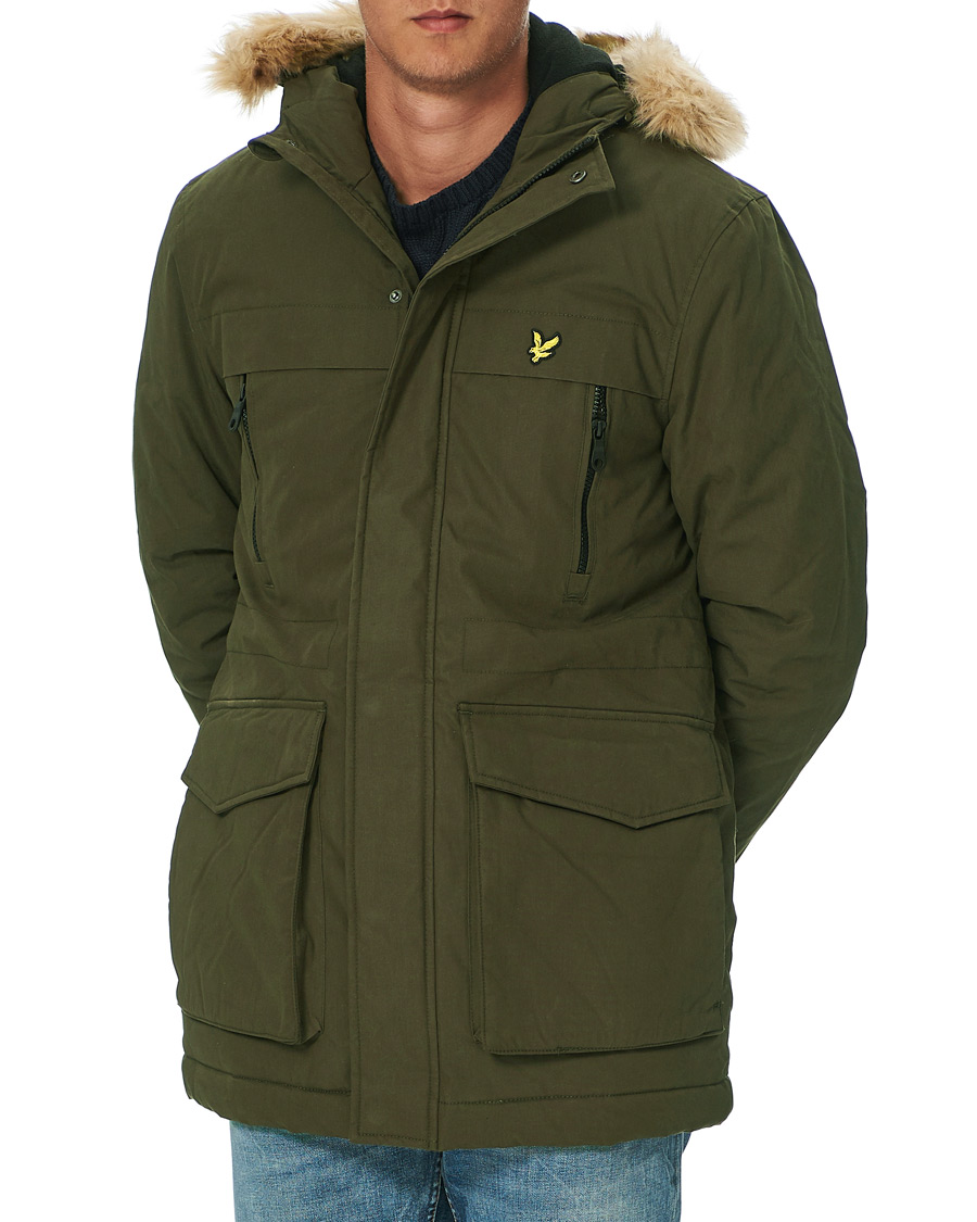 Homme | Manteaux Et Vestes | Lyle & Scott | Winter Weight Micro Fleece Parka Olive