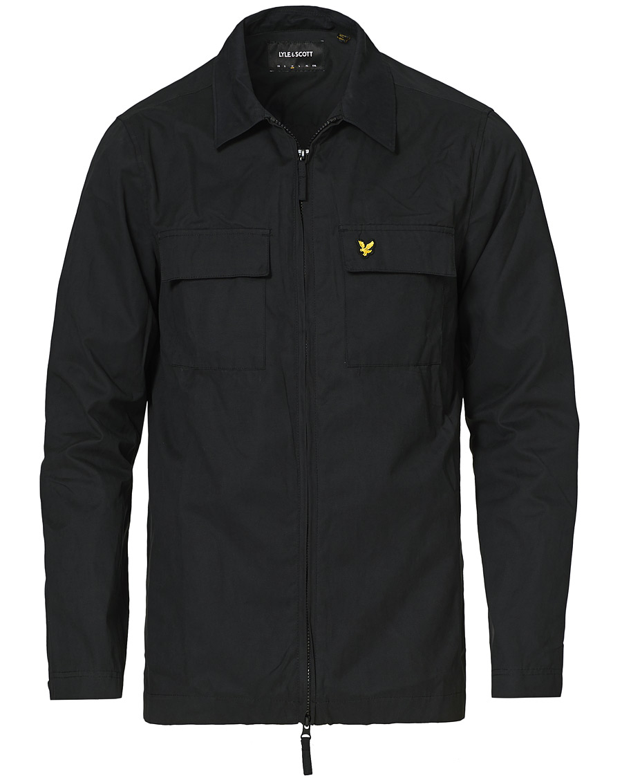 Homme | Chemises | Lyle & Scott | Cotton/Nylon Overshirt Jet Black