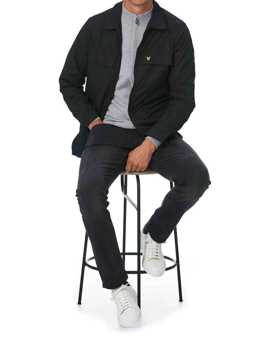 Homme | Chemises | Lyle & Scott | Cotton/Nylon Overshirt Jet Black