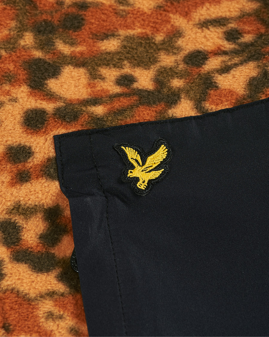 Homme | Pulls Et Tricots | Lyle & Scott | Earth Print Fleece Full Zip Tan