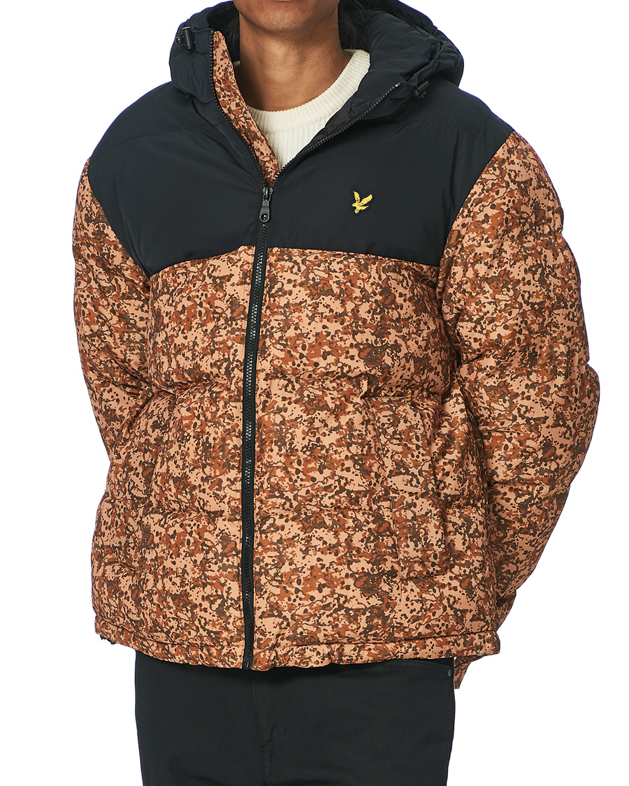 Heren | Jassen | Lyle & Scott | Earth Print Padded Jacket Jet Black