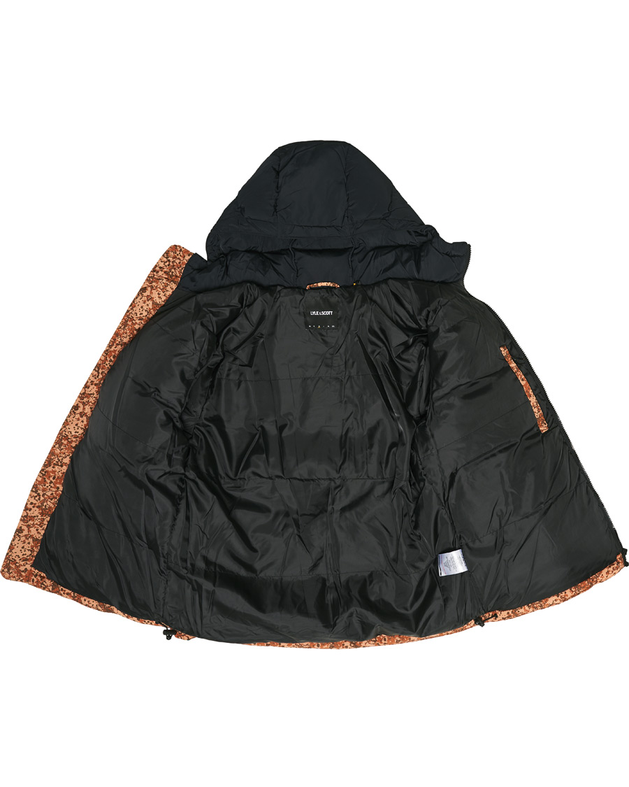Heren | Jassen | Lyle & Scott | Earth Print Padded Jacket Jet Black